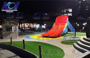 Pembuatan Boxzoo dengan Karet Rubber dan Rumput Sintetis di Boxies 123 Mall Bogor